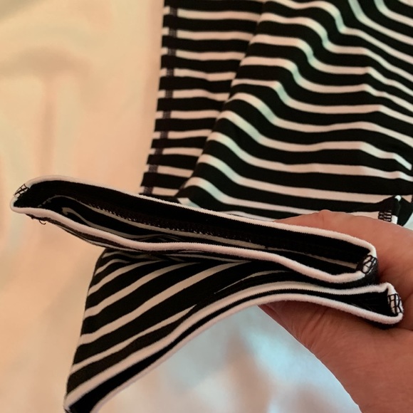 ATHLETA Black and White Striped Leggings, Size Small - Picture 7 of 13
